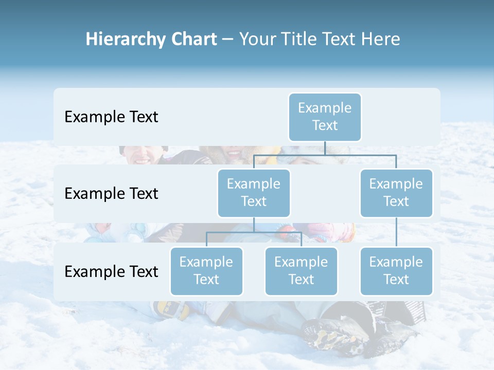A Group Of People Sitting On Top Of A Snow Covered Ground PowerPoint Template