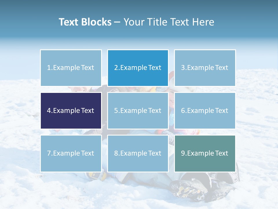 A Group Of People Sitting On Top Of A Snow Covered Ground PowerPoint Template