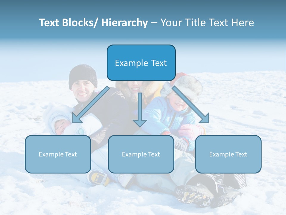 A Group Of People Sitting On Top Of A Snow Covered Ground PowerPoint Template