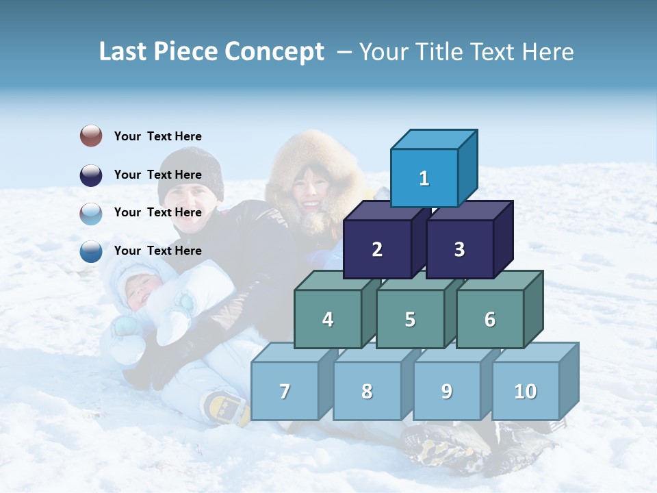 A Group Of People Sitting On Top Of A Snow Covered Ground PowerPoint Template