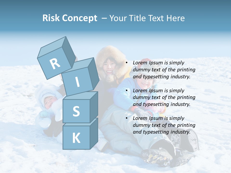 A Group Of People Sitting On Top Of A Snow Covered Ground PowerPoint Template