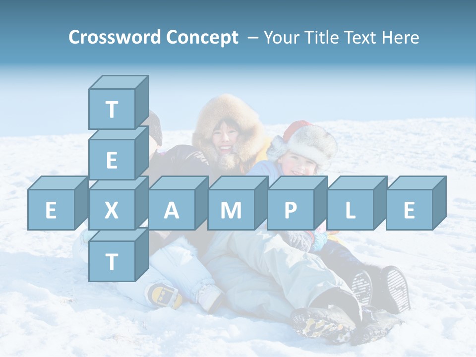 A Group Of People Sitting On Top Of A Snow Covered Ground PowerPoint Template