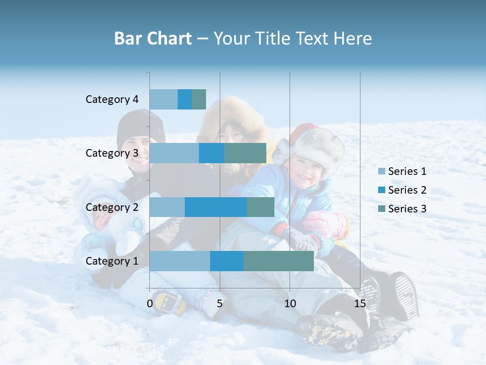 A Group Of People Sitting On Top Of A Snow Covered Ground PowerPoint Template