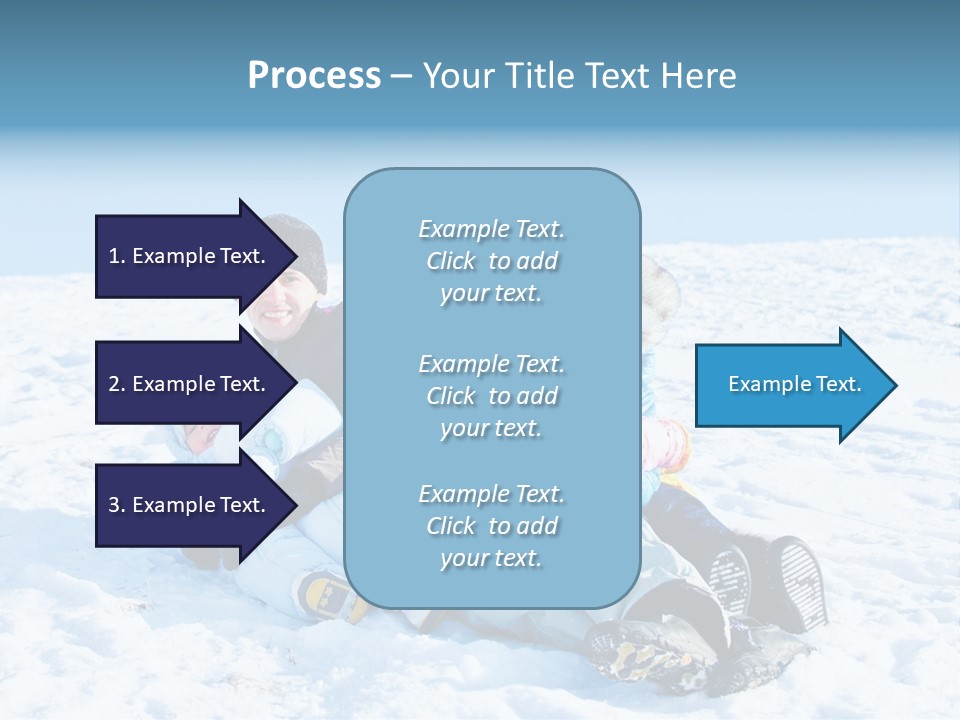 A Group Of People Sitting On Top Of A Snow Covered Ground PowerPoint Template