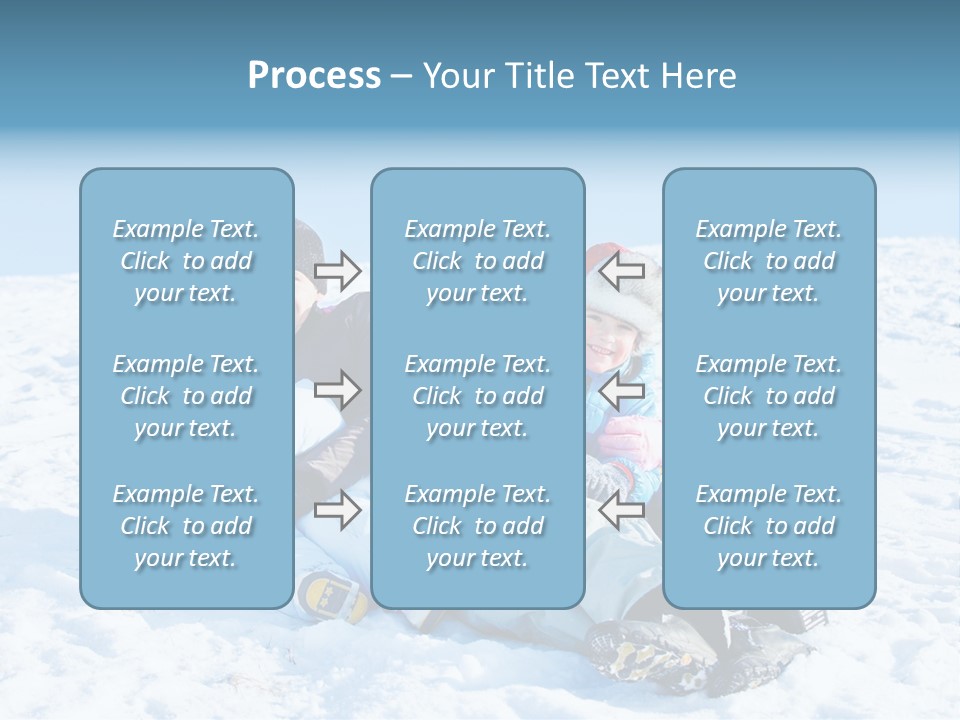 A Group Of People Sitting On Top Of A Snow Covered Ground PowerPoint Template