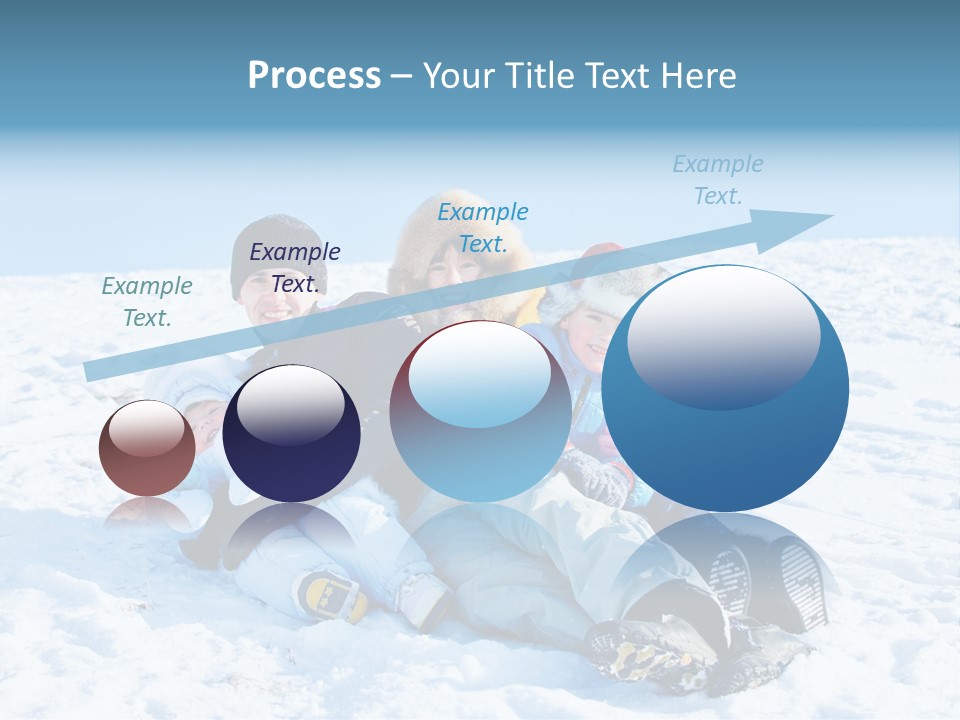 A Group Of People Sitting On Top Of A Snow Covered Ground PowerPoint Template