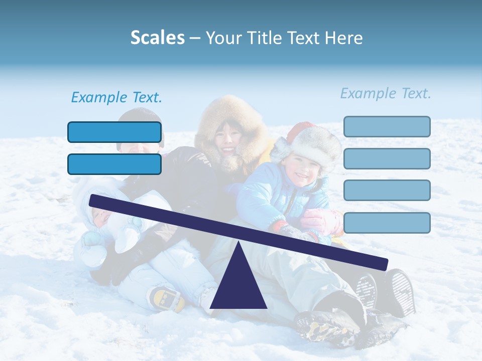 A Group Of People Sitting On Top Of A Snow Covered Ground PowerPoint Template