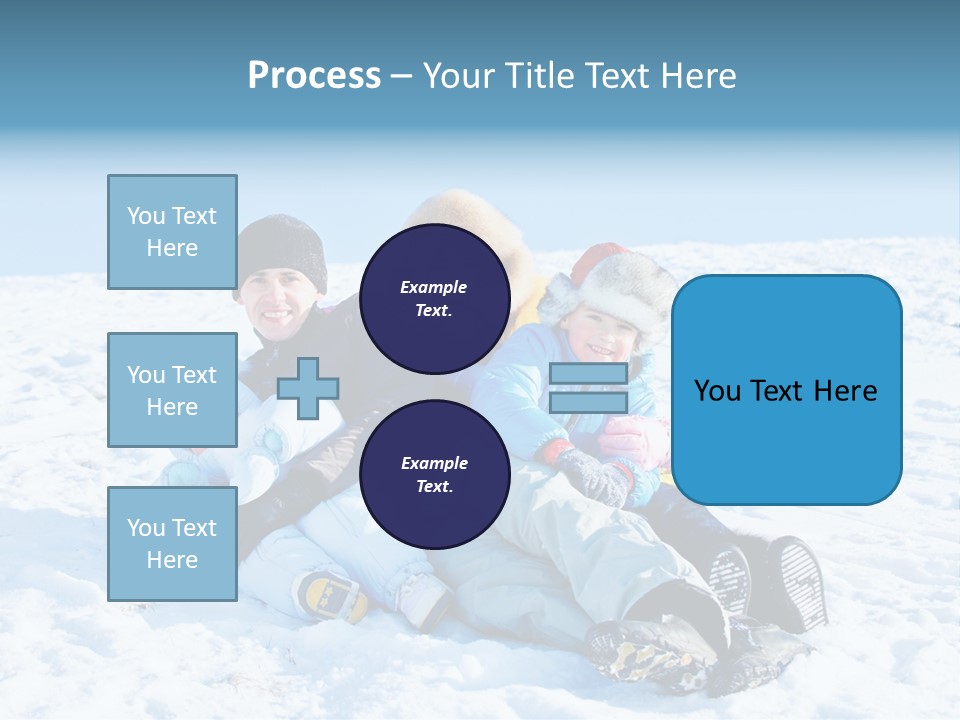 A Group Of People Sitting On Top Of A Snow Covered Ground PowerPoint Template