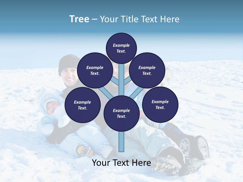 A Group Of People Sitting On Top Of A Snow Covered Ground PowerPoint Template