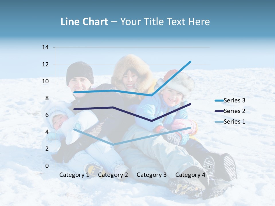 A Group Of People Sitting On Top Of A Snow Covered Ground PowerPoint Template