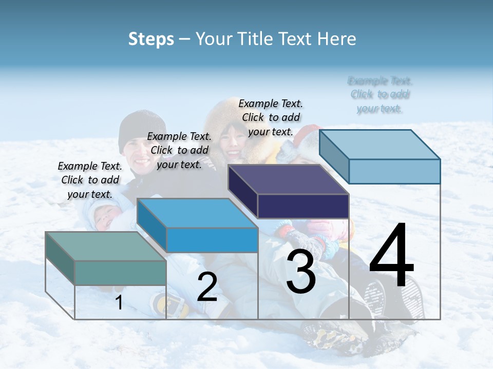 A Group Of People Sitting On Top Of A Snow Covered Ground PowerPoint Template