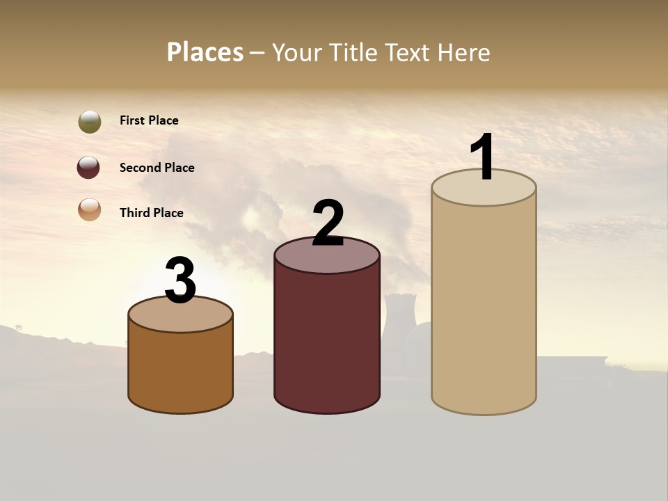 Energy Radiation Atom PowerPoint Template