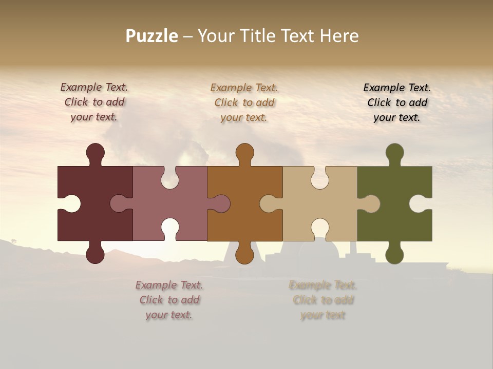 Energy Radiation Atom PowerPoint Template