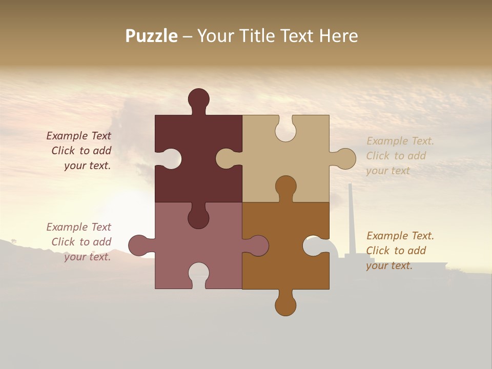 Energy Radiation Atom PowerPoint Template