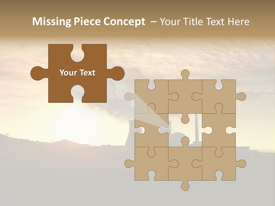 Energy Radiation Atom PowerPoint Template