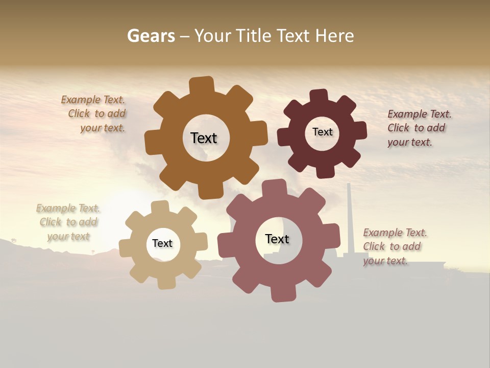 Energy Radiation Atom PowerPoint Template