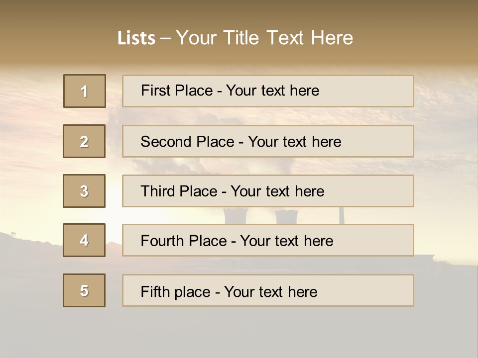 Energy Radiation Atom PowerPoint Template