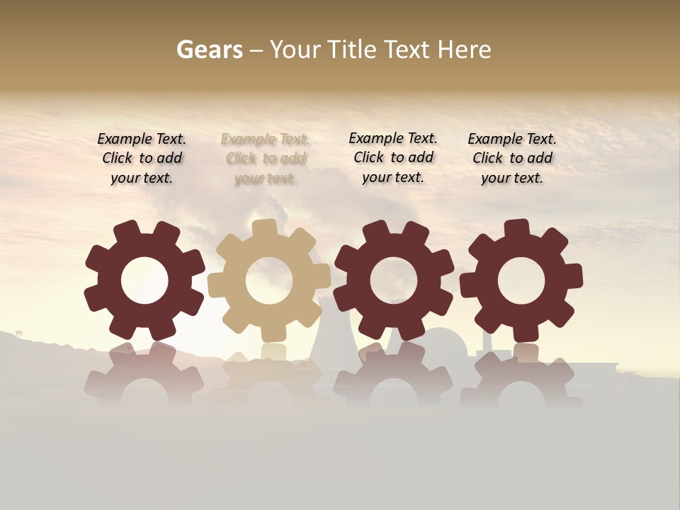 Energy Radiation Atom PowerPoint Template