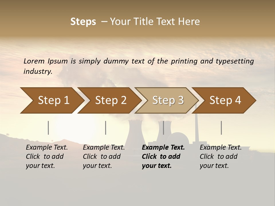 Energy Radiation Atom PowerPoint Template
