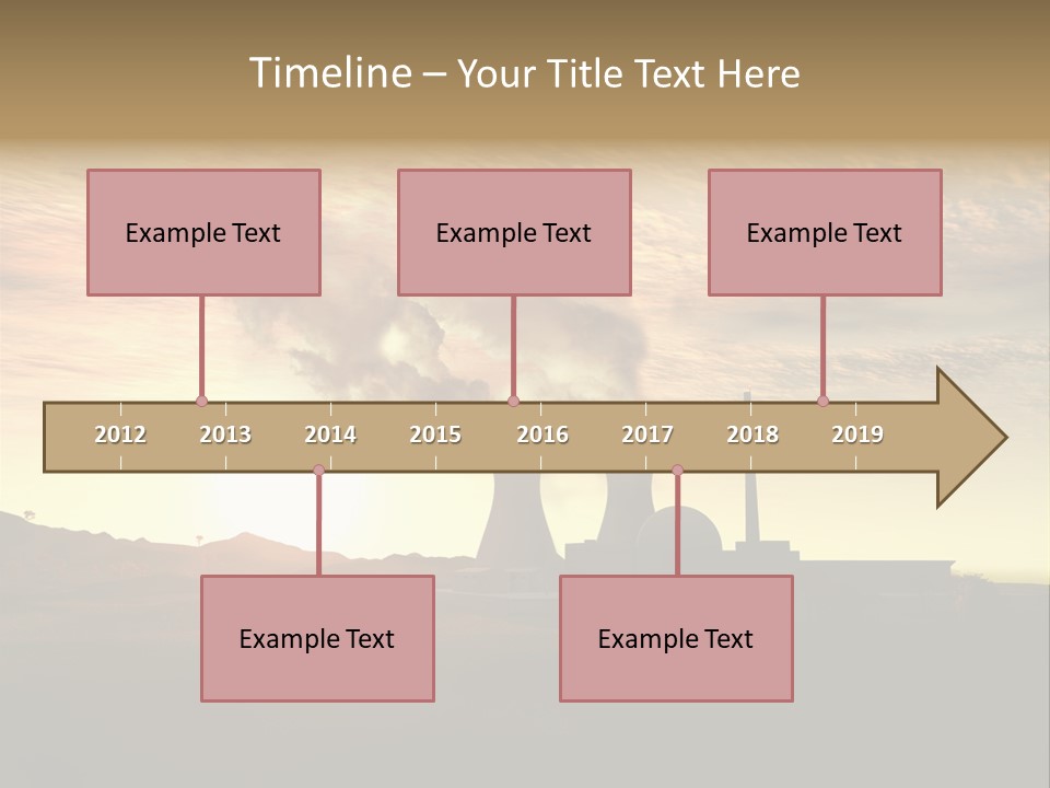 Energy Radiation Atom PowerPoint Template