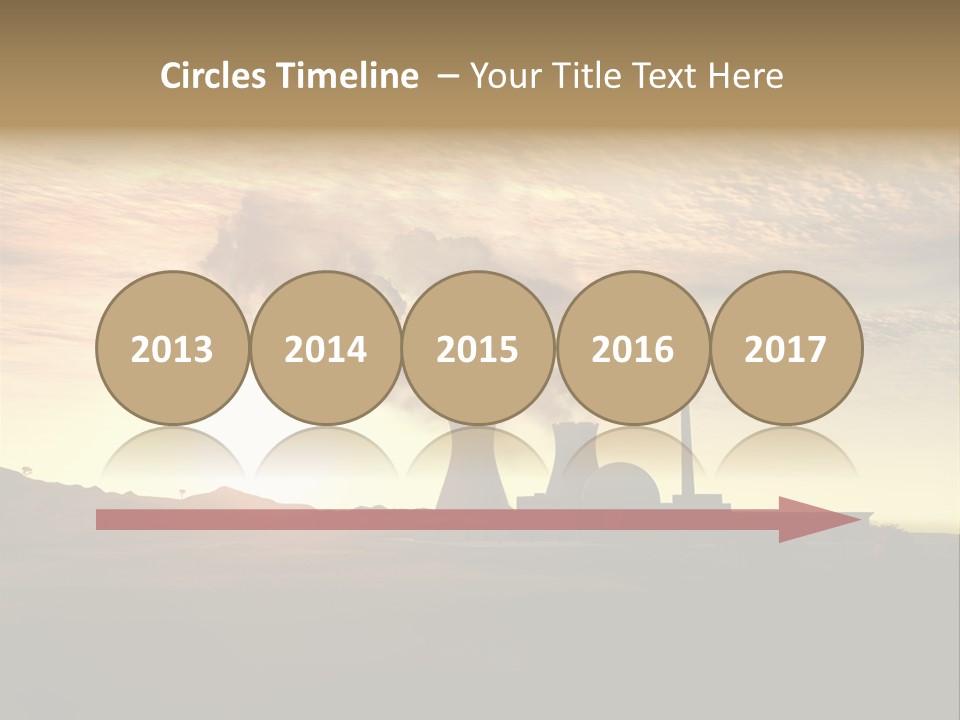 Energy Radiation Atom PowerPoint Template