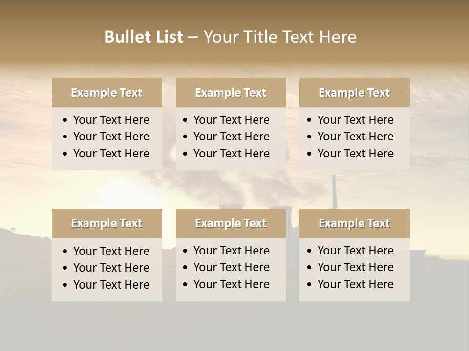 Energy Radiation Atom PowerPoint Template