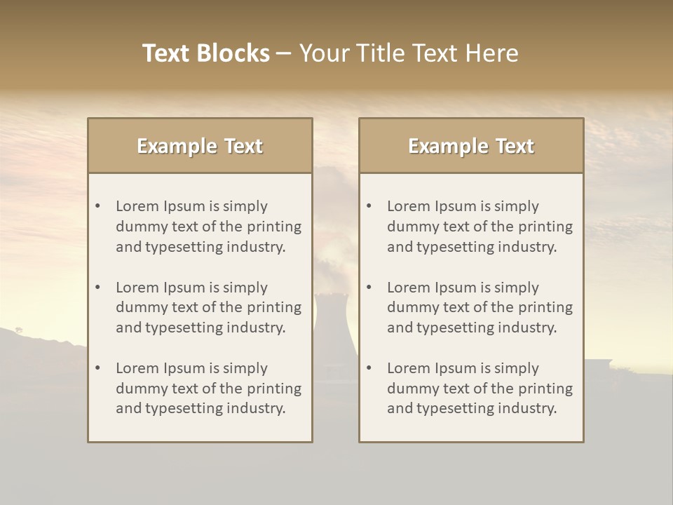 Energy Radiation Atom PowerPoint Template
