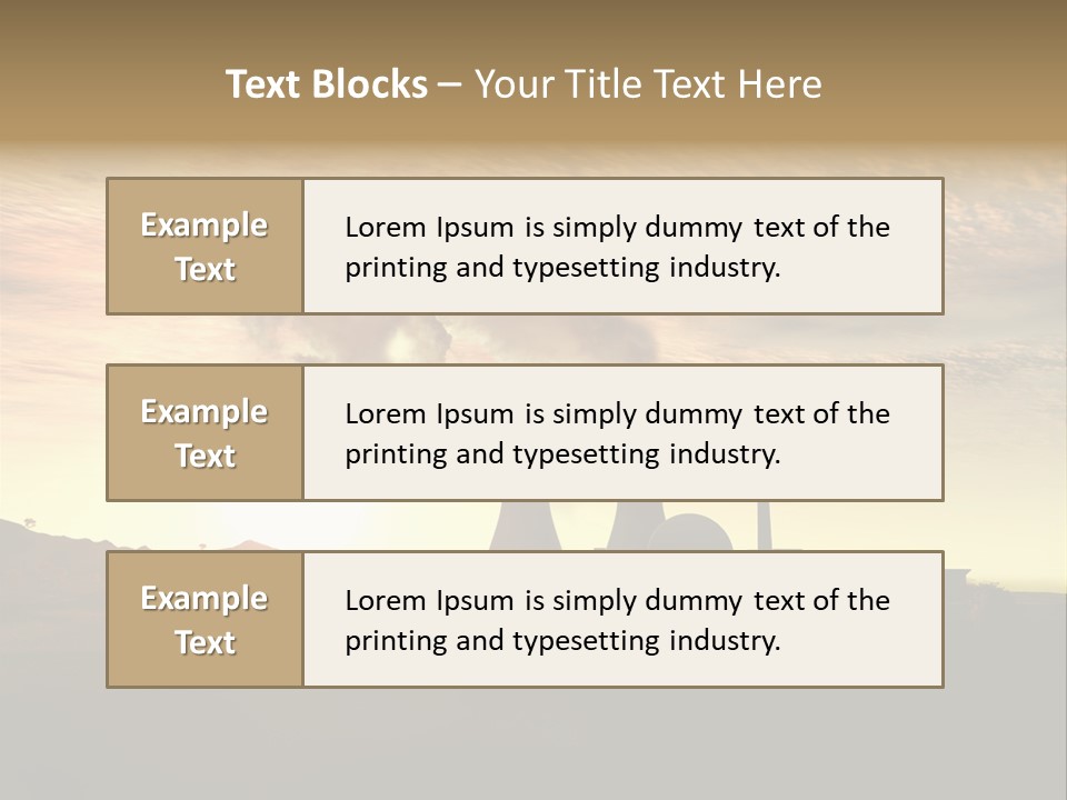 Energy Radiation Atom PowerPoint Template