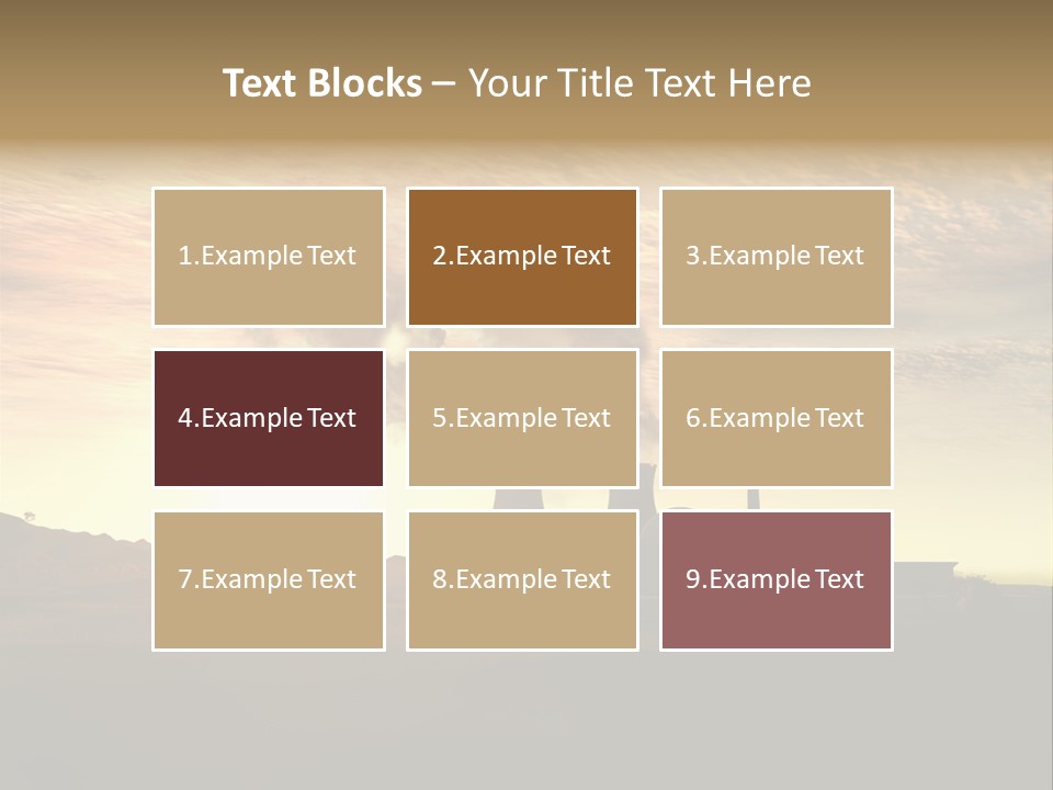 Energy Radiation Atom PowerPoint Template