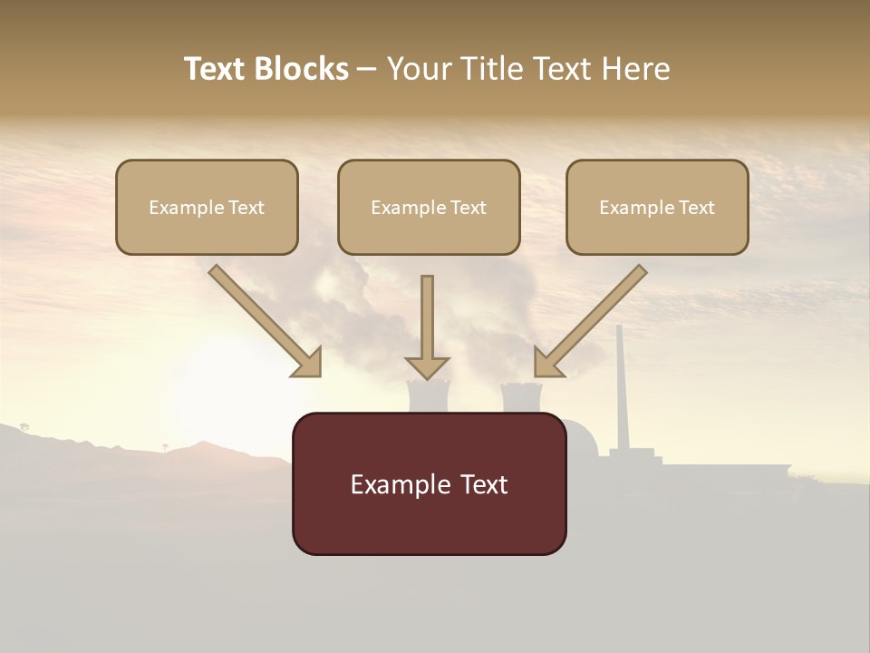 Energy Radiation Atom PowerPoint Template