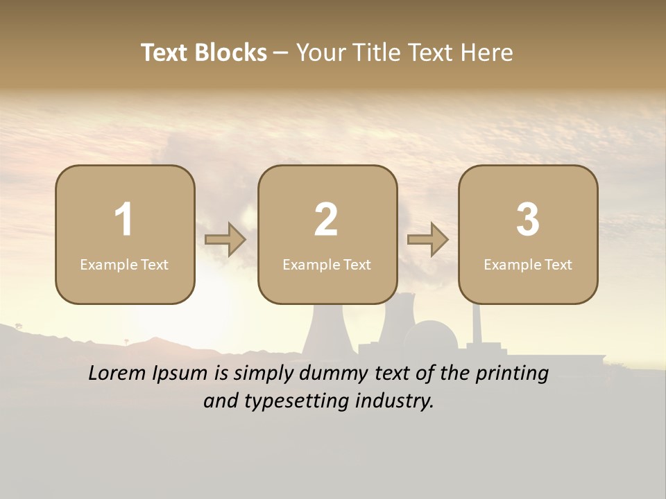Energy Radiation Atom PowerPoint Template