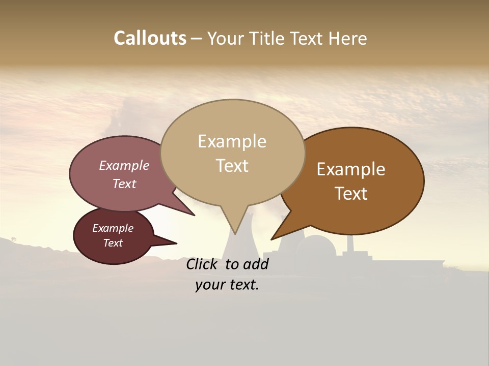 Energy Radiation Atom PowerPoint Template
