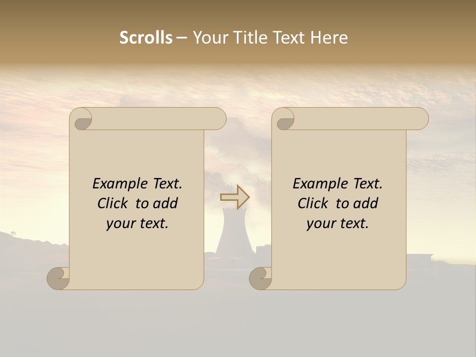 Energy Radiation Atom PowerPoint Template