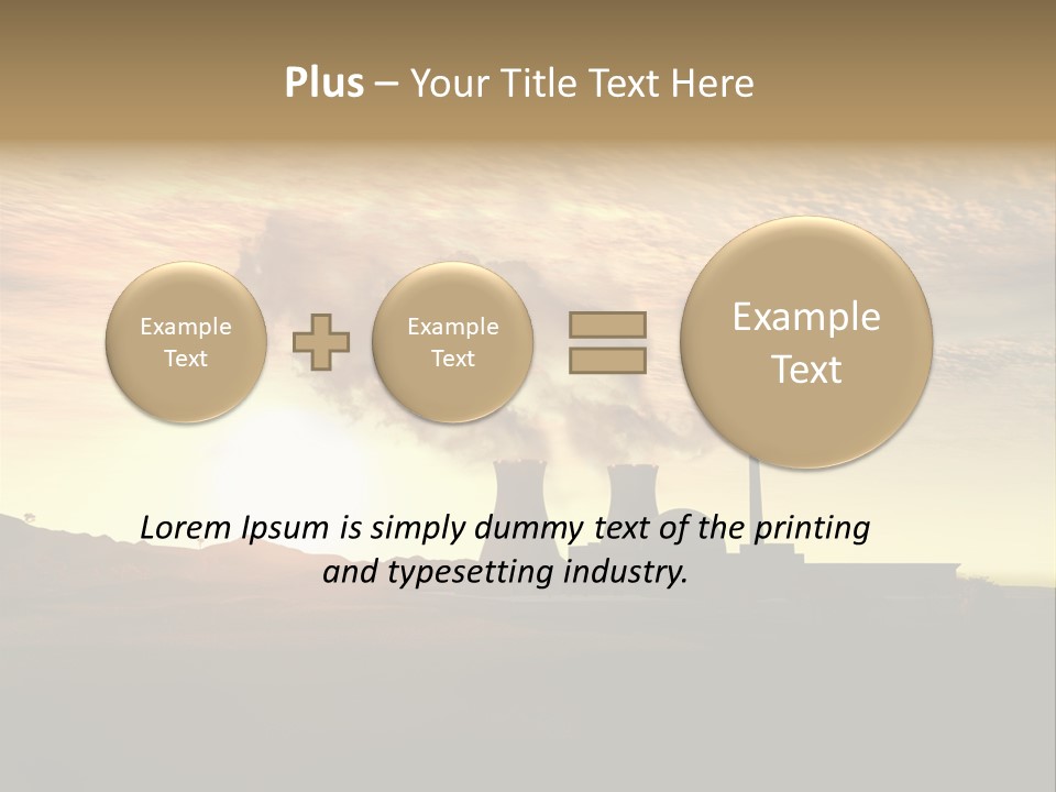 Energy Radiation Atom PowerPoint Template