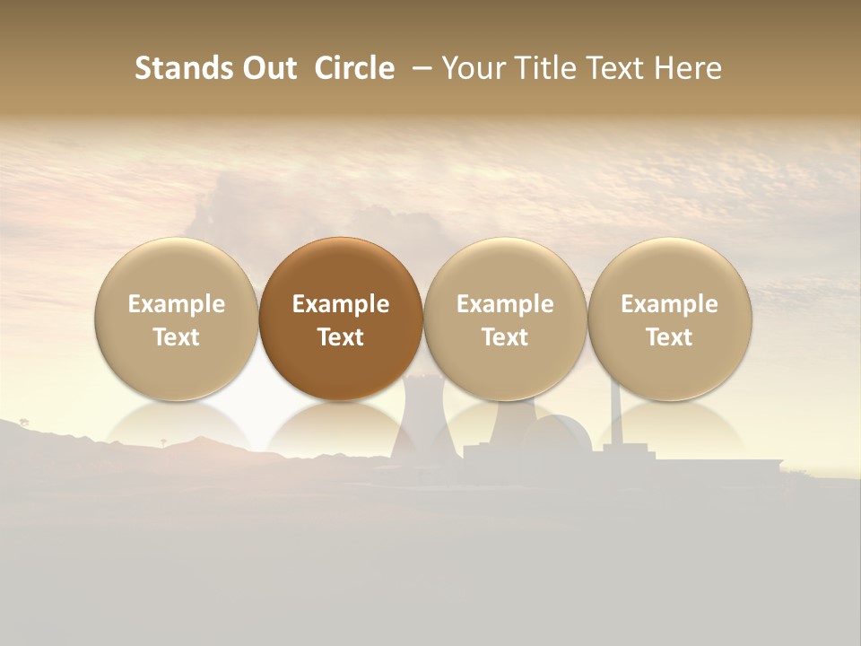 Energy Radiation Atom PowerPoint Template