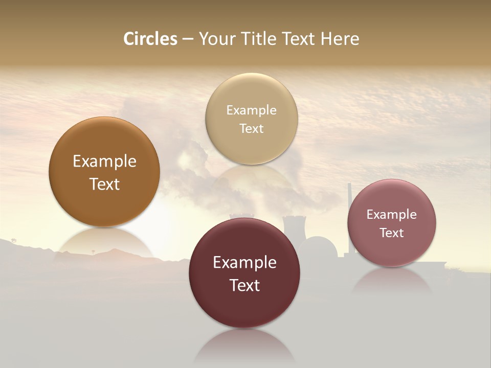 Energy Radiation Atom PowerPoint Template