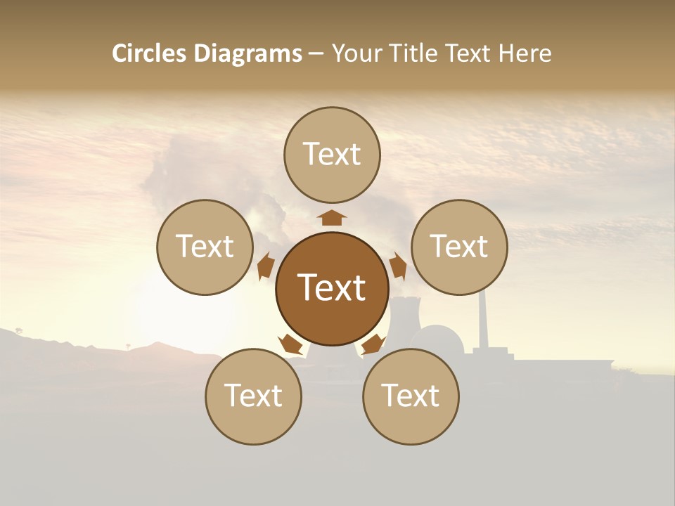 Energy Radiation Atom PowerPoint Template