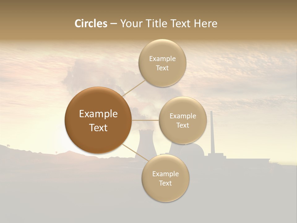 Energy Radiation Atom PowerPoint Template