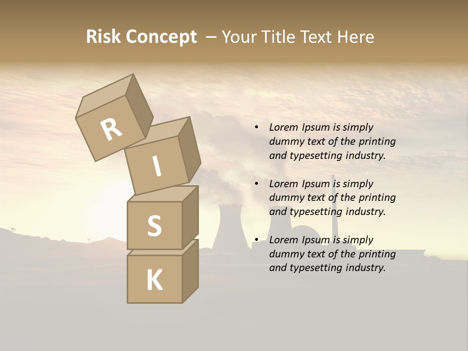 Energy Radiation Atom PowerPoint Template