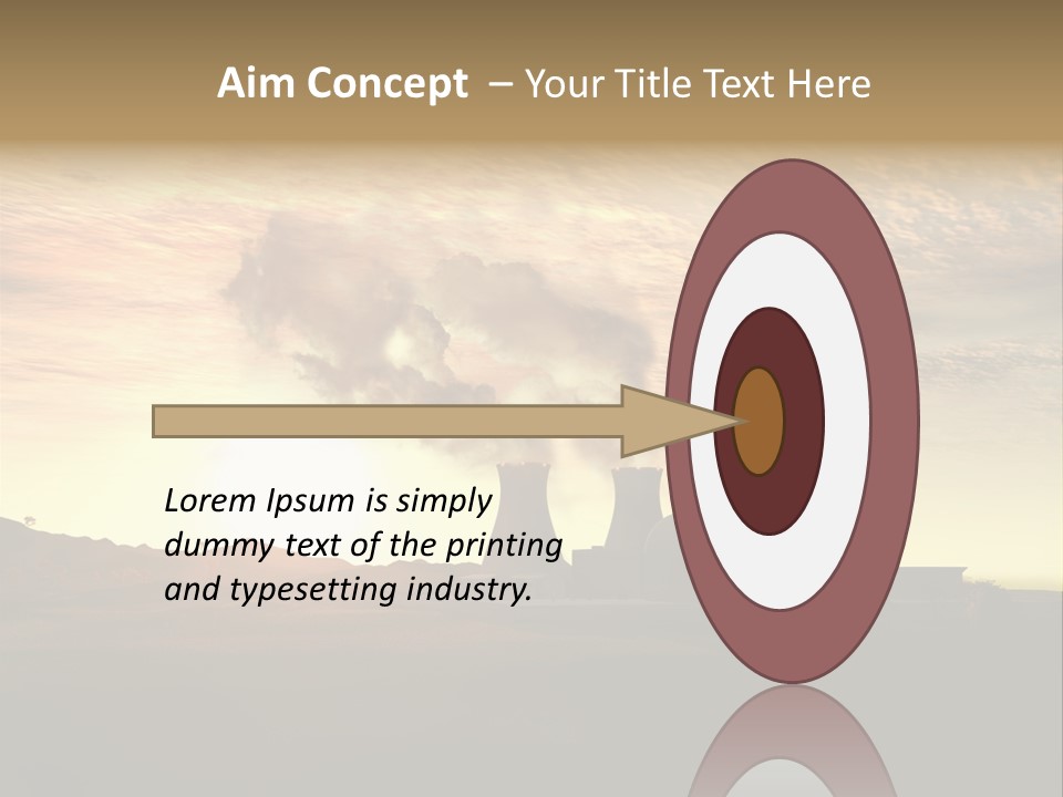 Energy Radiation Atom PowerPoint Template