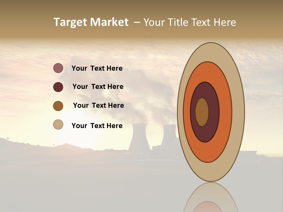 Energy Radiation Atom PowerPoint Template