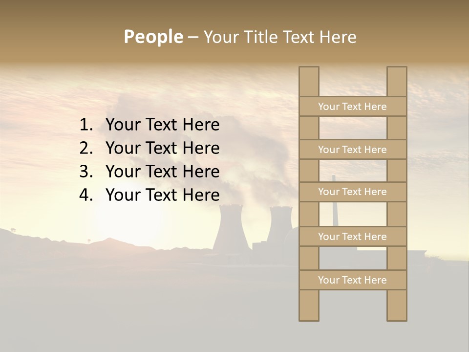 Energy Radiation Atom PowerPoint Template