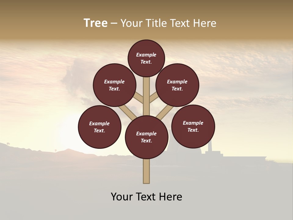 Energy Radiation Atom PowerPoint Template