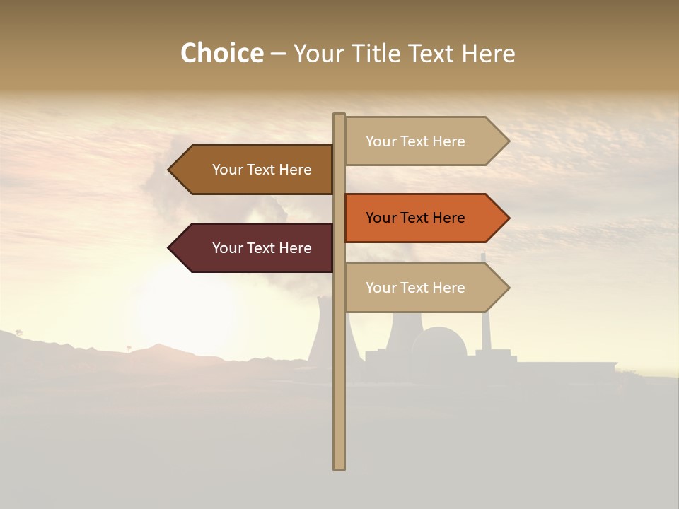 Energy Radiation Atom PowerPoint Template
