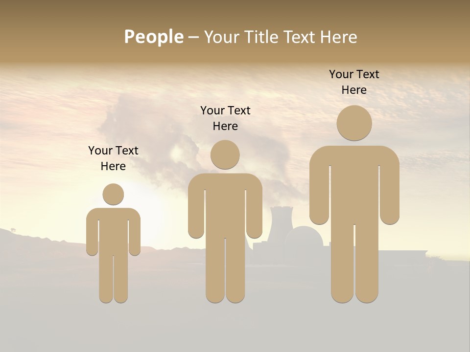 Energy Radiation Atom PowerPoint Template