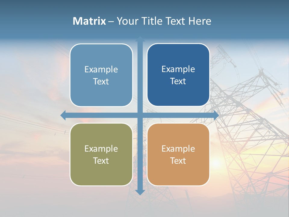 Pylon Energetic Tower PowerPoint Template