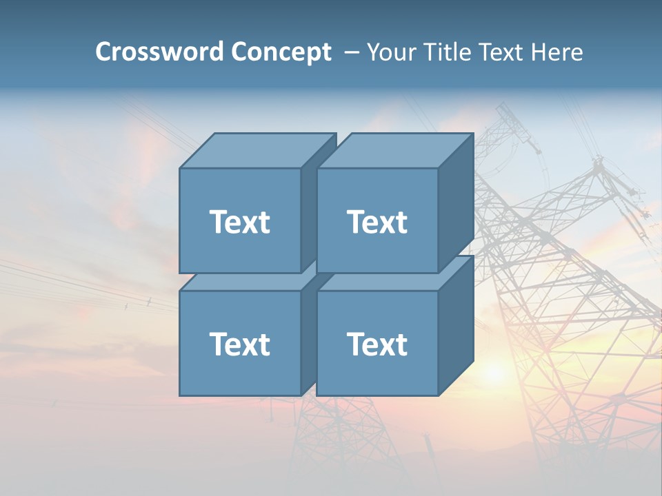 Pylon Energetic Tower PowerPoint Template