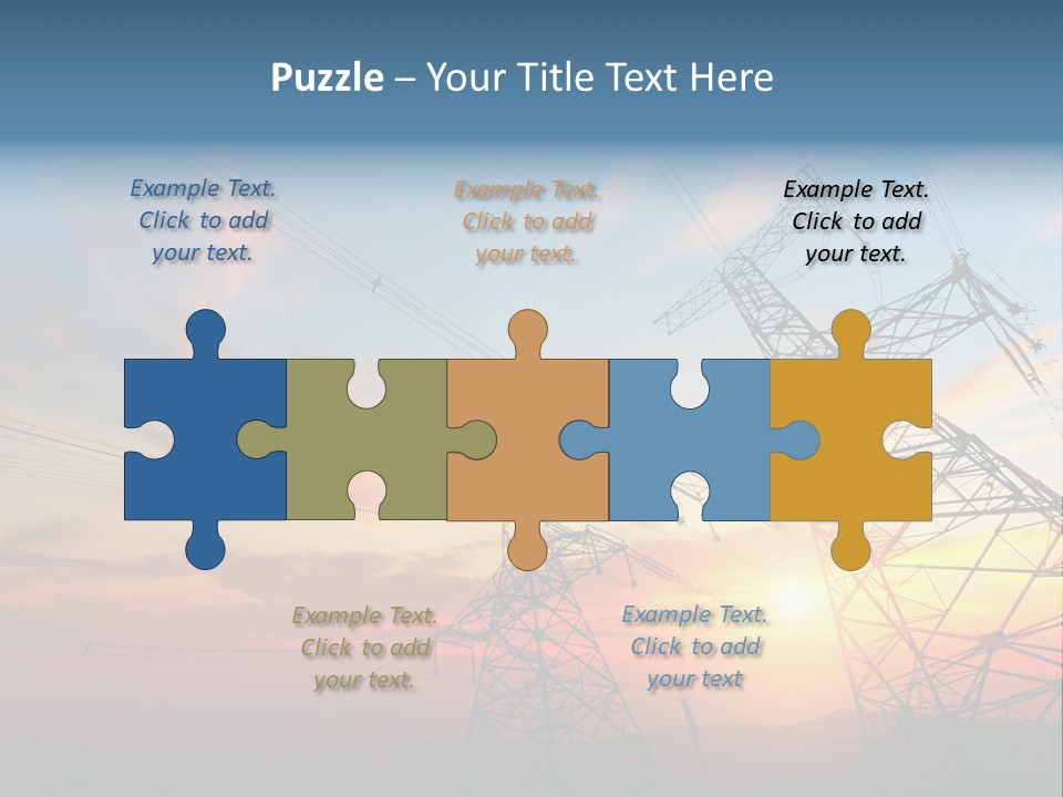 Pylon Energetic Tower PowerPoint Template