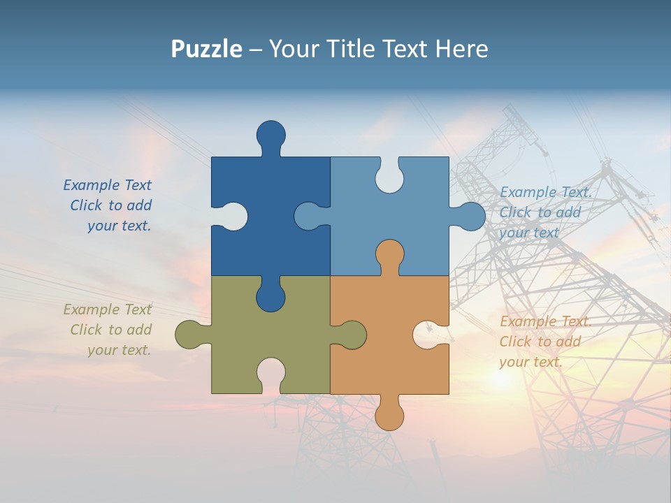 Pylon Energetic Tower PowerPoint Template