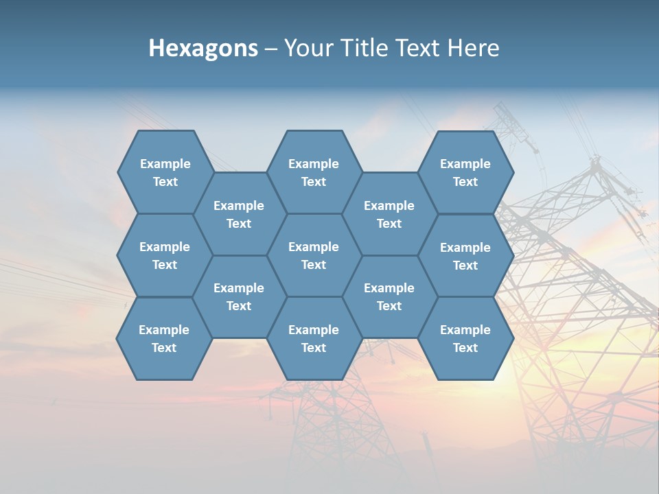 Pylon Energetic Tower PowerPoint Template